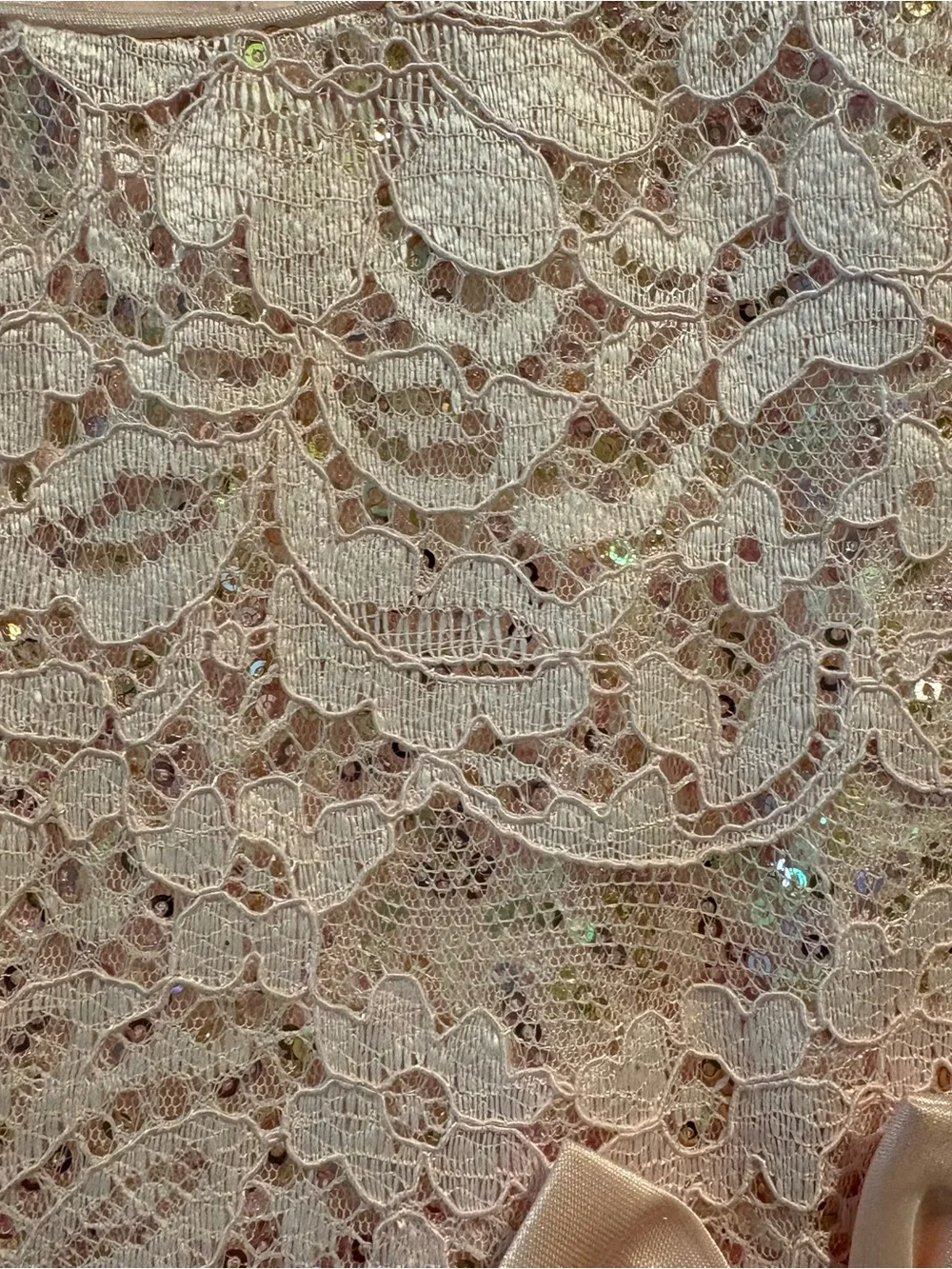 Jona Michelle Lace Party Dress Girls 5 Bow Sparkly Gauze Pink Princess Fairy